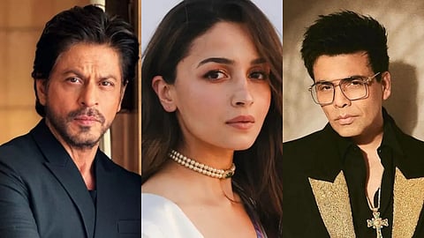 Shah Rukh Khan (L), Alia Bhatt (M) and Karan Johar (R) extended their support to the people of Punjab