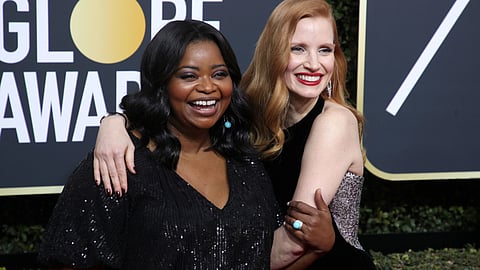 Octavia Spencer and Jessica Chastain reunite after The Help for new holiday comedy Deck the Y’Alls
