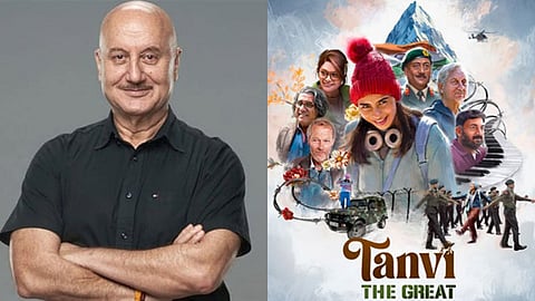 Anupam Kher (L) and Tanvi The Great poster (R)