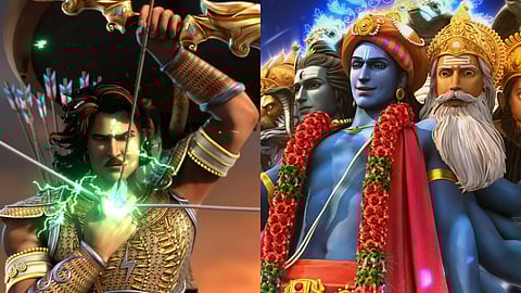 A glimpse from the trailer of Kurukshetra