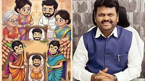 Galibilli Govinda is a comedy that carries a social message, and Sangamesh has taken responsibility for the story, screenplay, dialogues, and direction for the first time