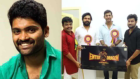 Vetri's next titled Enter The Dragon, title look launched by Vishal and Karthi