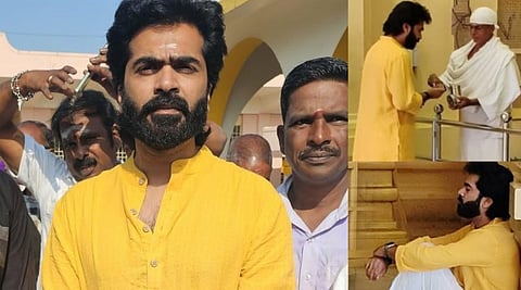 Silambarasan meditates at Vallalar temple as Arasan first look gets unveiled