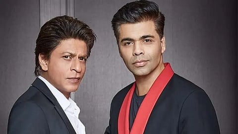 Shah Rukh Khan (L) and Karan Johar (R)