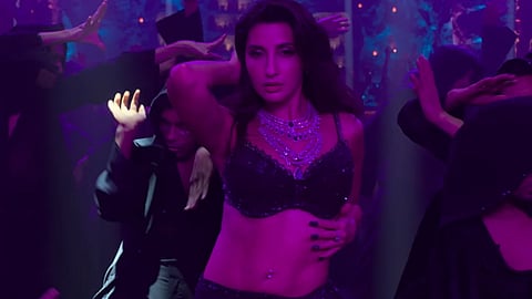 ‘Dilbar Ki Aankhon Ka’: Nora Fatehi grooves in style on peppy tunes of Sachin-Jigar in new song from Thamma