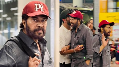 Mammootty flies to London for next schedule of Patriot, video of Dulquer Salmaan’s sweet send-off goes viral