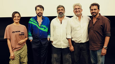 Mammootty attends preview screening of Ranjith’s short film Aaro