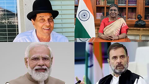 Dharmendra mourned by President Murmu, PM Modi, Rahul Gandhi