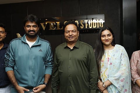 AL Vijay and Ishari Ganesh at the launch of Vels – D Studio