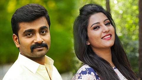 Srihan Deepak and Divya Suresh from Kempu Haladi Hasiru