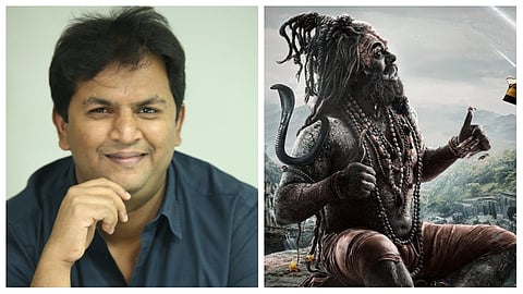 A massive Dasavatharam set erected for Nagabandham film