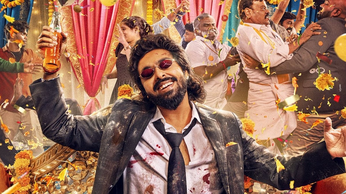 Good Raj GV Prakash is all-smiles amidst chaos in Happy Raj first-look poster