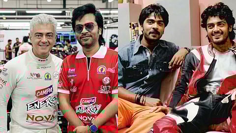 Silambarasan TR meets Ajith Kumar amid latter's race in Malaysia