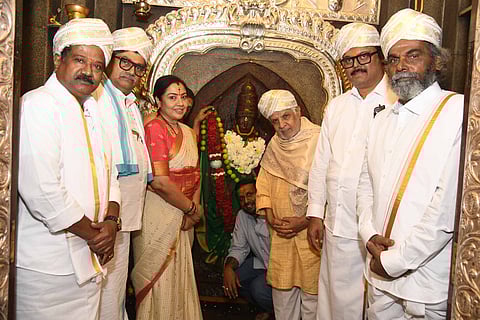 A picture from the muhurat of Class of Mysore
