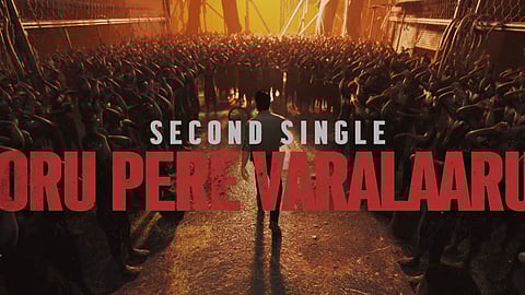 Screengrab from 'Oru Pere Varalaaru' promo in Jana Nayagan