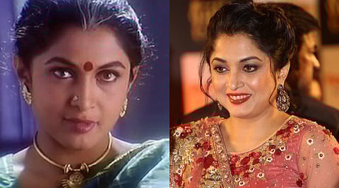 Ramya Krishnan is all smiles while watching Padayappa in the theatre