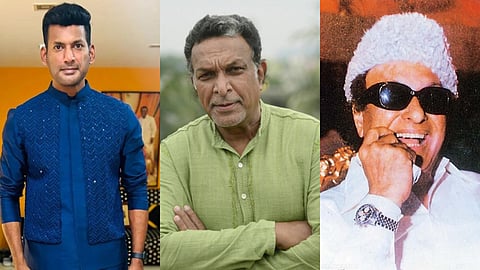 Vishal and Nasser honour MG Ramachandran on his death anniversary