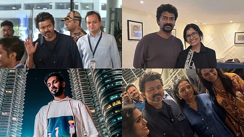 Vijay, Anirudh, Nelson Dilipkumar and others fly to Malaysia for Jana Nayagan audio launch
