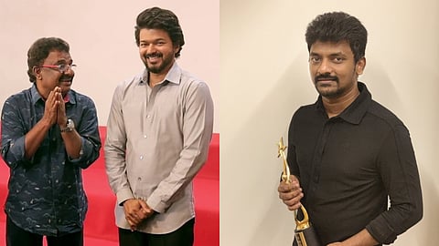 VTV Ganesh thanks Vijay and Nelson Dilipkumar at The Raja Saab event