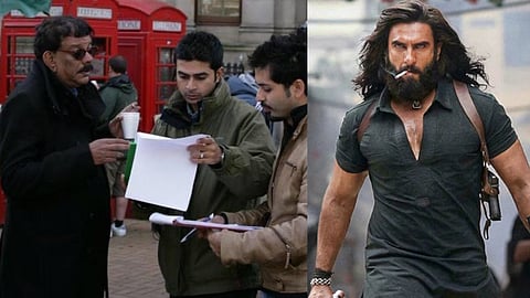 Priyadarshan with Aditya Dhar; a still from Dhurandhar