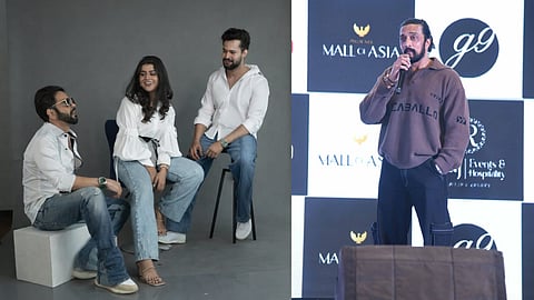 Team Dear Husband; Sudeep speaking at the film's event