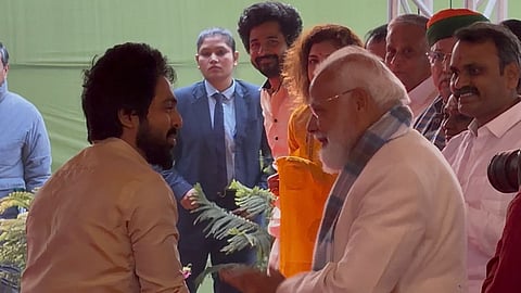 GV Prakash performs Thiruvasagam before PM Narendra Modi