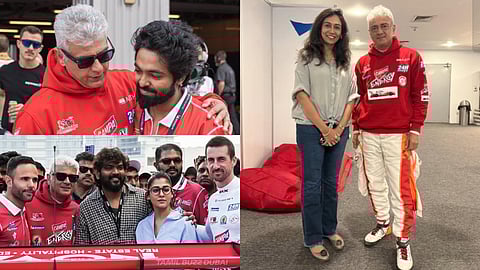 Nayanthara, Vignesh Shivan, GV Prakash, and his Dheena co-star meet Ajith Kumar in Dubai race