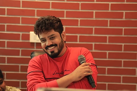 Hot Spot 2 Much director Vignesh Karthick thanks Kalaipuli S Thanu for Theri rerelease postponent