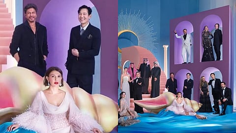 Shah Rukh Khan shares frame with Millie Bobby Brown and Lee Jung-jae at Joy Awards