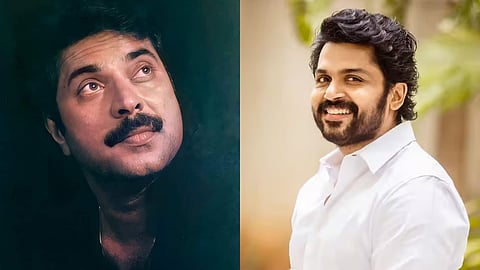 Karthi congratules Mammootty on Padma Bhushan win: 'Becoming a legend early never confined your choices'