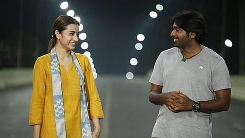 Trisha and Vijay Sethupathi in a still from '96