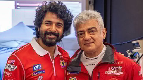 Sivakarthikeyan meets Ajith Kumar amid race in Abu Dhabi