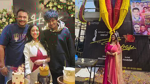 Tanisha Kuppanda performs special pooja on the occasion of Darshan’s birthday