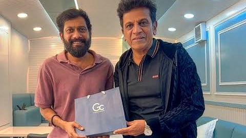 Shivarajkumar honours Peddi director Buchi Babu Sana on his birthday