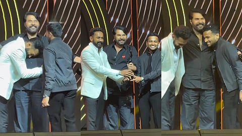 Watch Mammootty turn his Filmfare win for Bramayugam into a shared celebration with Asif Ali and Basil Joseph