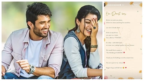 Vijay and Rashmika officially confirm marriage, call it ‘The Wedding of VIROSH’