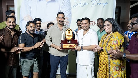 Saiju Kurup completes 20 years in cinema, celebrates milestone on sets of Aaram