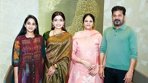 Rashmika Mandanna calls upon Telangana CM Revanth Reddy