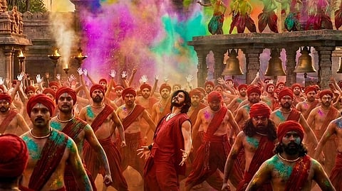 Swayambhu team unveils colourful poster of first single on Holi