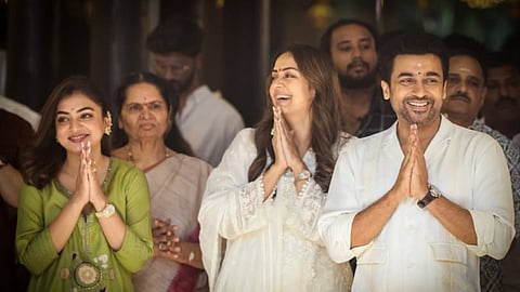 Nazriya Nazim receives warm welcome to Suriya 47 set from Suriya and Jyotika