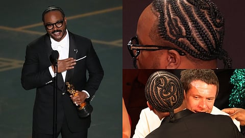 Oscars 2026: Sinners director Ryan Coogler turns heads with blues guitar and treble clef braided into his hair