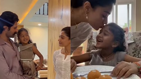 Vijay Deverakonda, Rashmika Mandanna fulfil young girl’s wish, host her at home with sweets