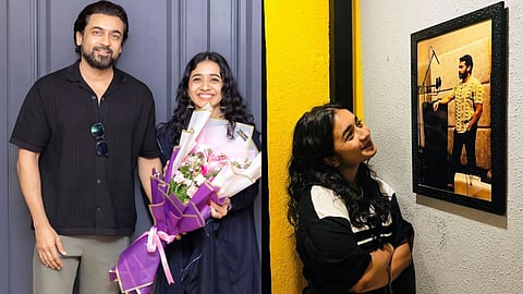 Youth actor Anishma Anil with Suriya