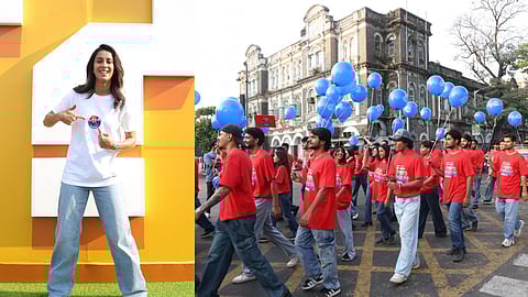 Jemimah Rodrigues partakes in parade for The Super Mario Galaxy Movie