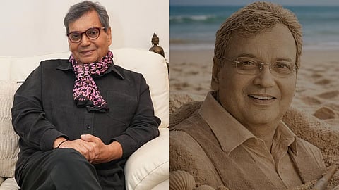 Subhash Ghai shares self portrait; sand artist denies its creation