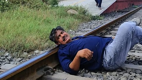 Mansoor Ali Khan sued for lying on railway track