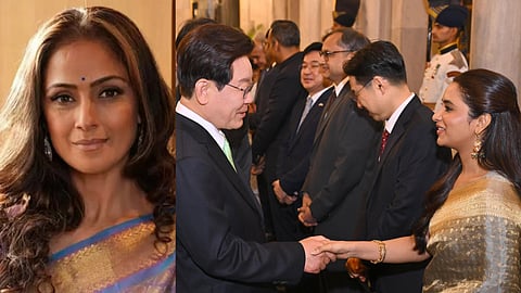 Simran congratulates Priyanka Mohan for attending Rashtrapati Bhavan event