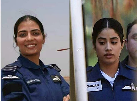 Janhvi Kapoor&#39;s first look as IAF combat pilot Gunjan Saxena out