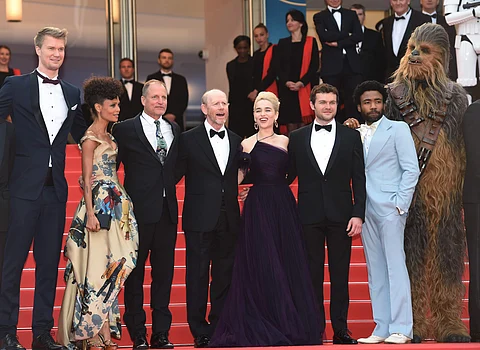 Chewbacca walks the red carpet at Cannes 