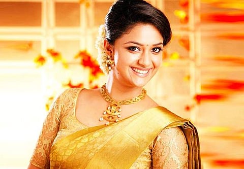 Keerthy Suresh debuts as a singer in Saamy Square